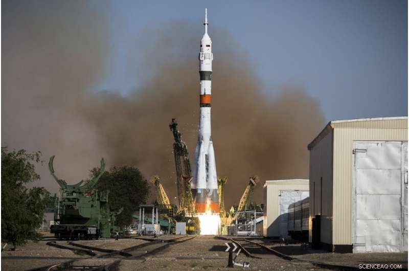 ISS Crew Moves Soyuz MS‑14 Capsule Ahead of Aug. 22 Launch