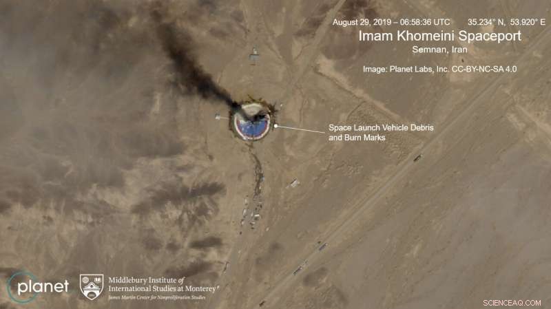 Satellite Images Reveal Fire at Iran’s Imam Khomeini Space Center Launch Pad