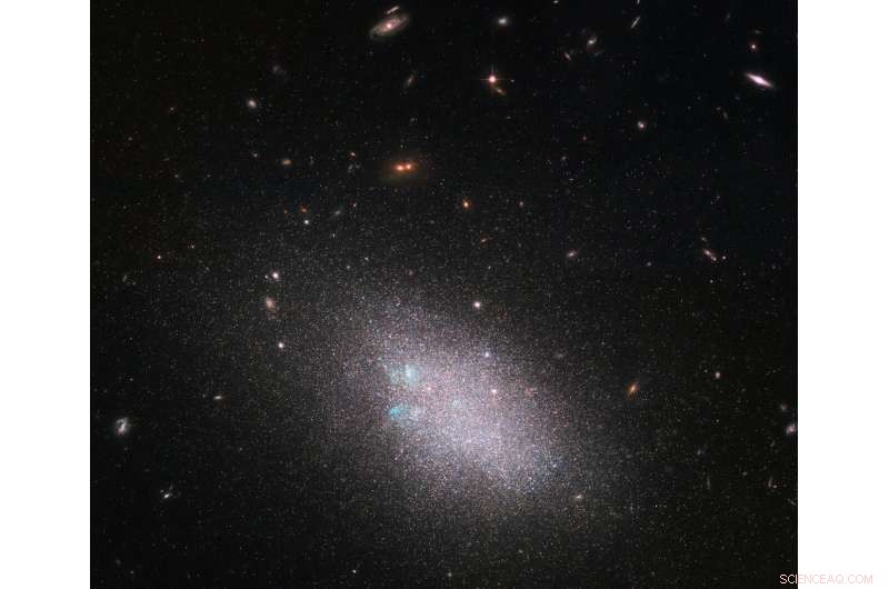 Hubble Reveals Star Cluster in Dwarf Galaxy UGC 685