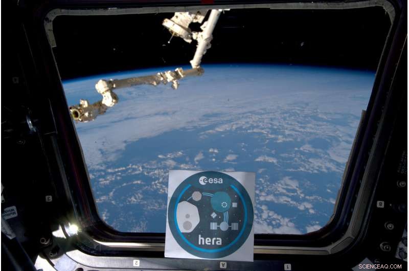 ESA s Hera Asteroid Mission Logo Arrives on ISS – A Milestone
