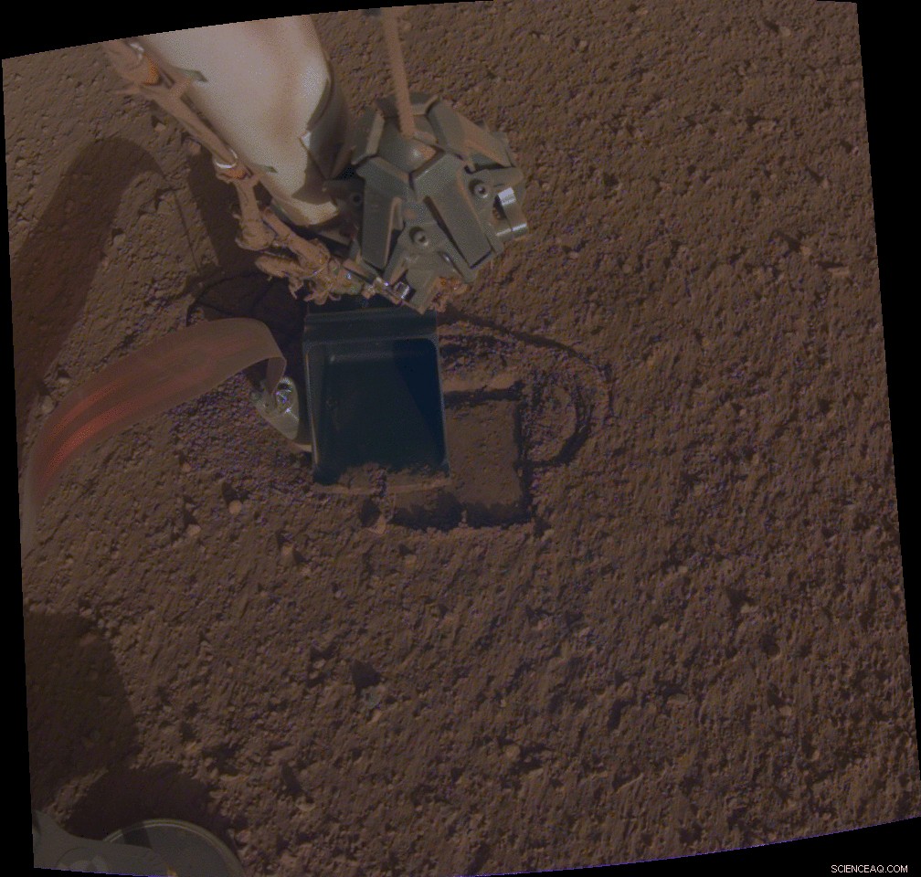 NASA s InSight Mole Continues Digging on Mars, Powered by Robotic Arm