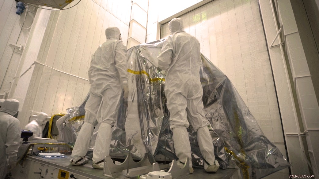 Mars 2020 Rover Unveiled: Engineers Strip Protective Foil for Final Testing