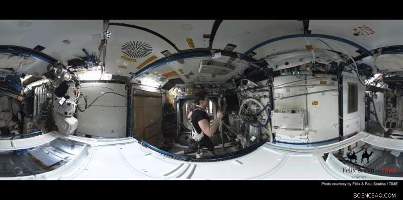 VR Camera Chronicles Daily Life and Science aboard the International Space Station