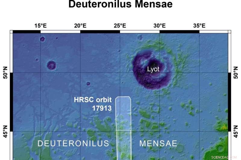 Fractured Ice Sheets Revealed on Mars: Deuteronilus Mensae Surface Study