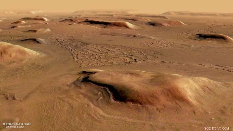 Fractured Ice Sheets Revealed on Mars: Deuteronilus Mensae Surface Study