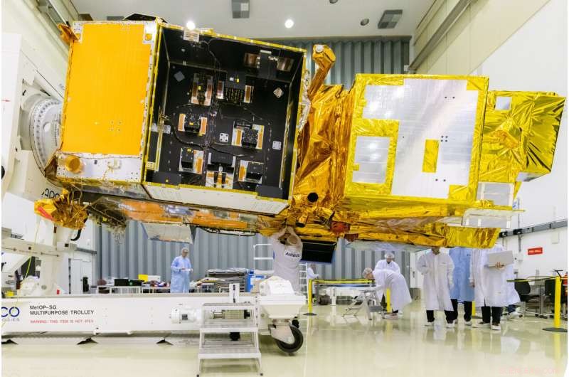 ESA ESTEC Test Centre Evaluates MetOp Second Generation’s Structural and Thermal Models