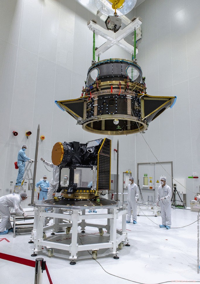 Cheops Exoplanet Satellite Encapsulated for Upcoming Soyuz-Fregat Launch