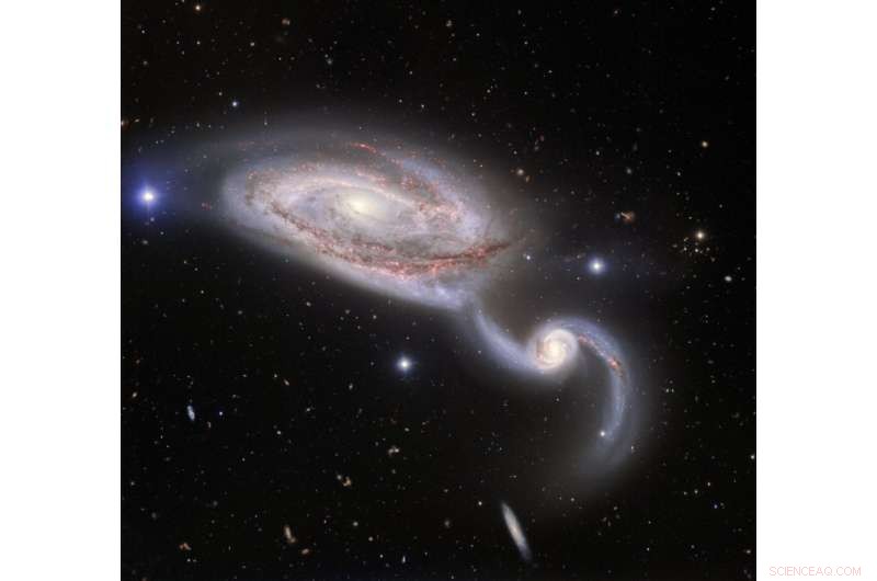Galactic Dance: Stunning Image of Interacting Galaxies NGC 5394 & NGC 5395