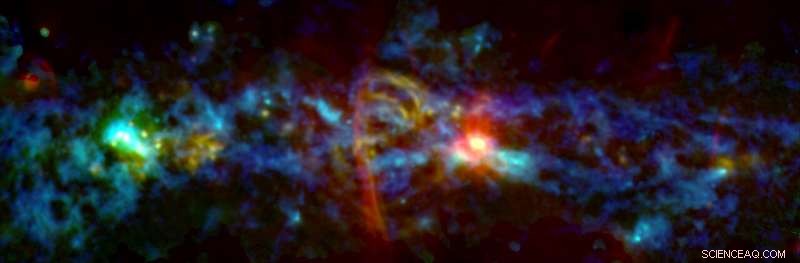 GISMO Maps Inner Milky Way, Reveals Stellar Birthplaces Amid Cosmic Dust Filaments