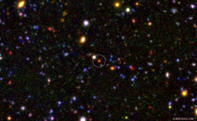 Massive Galaxies  Cores Formed Within 1.5 Billion Years of the Big Bang