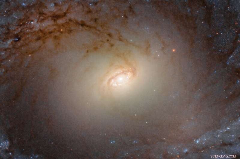 Hubble Reveals Stunning Spiral Galaxy IC 2051 in Mensa Constellation