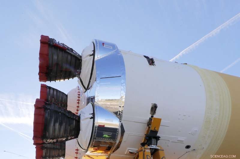 NASA s Space Launch System Core Stage Transported via Mississippi River