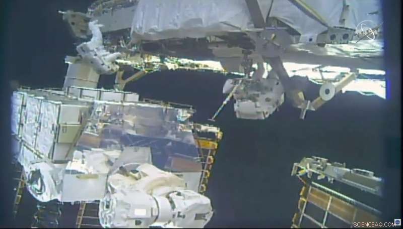 Astronauts Complete Solar Battery Upgrade on the ISS During Spacewalk
