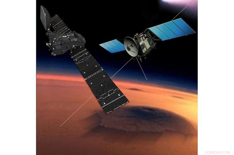 ESA s New Norcia Deep Space Antenna Simultaneously Commands Mars Express and Trace Gas Orbiter for First Time