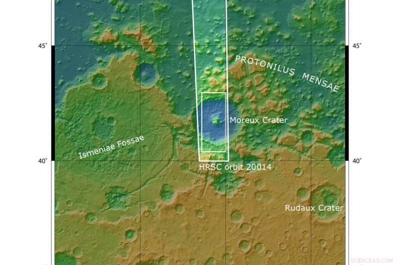 Moreux Crater on Mars: A Deep, Dark Dune Field