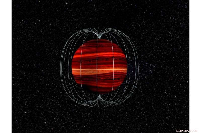 Astronomers Measure Wind Speeds on Brown Dwarf Using VLA and Spitzer Data