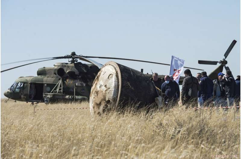 ISS Crew Safely Lands in Kazakhstan After 200+ Days in Space