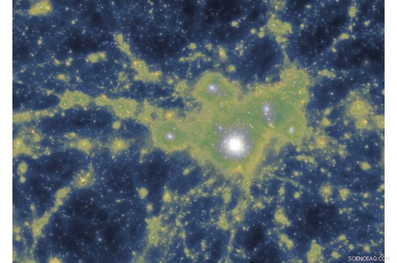 Massive Galaxies Grow by Merging with Smaller Neighbors, Study Shows