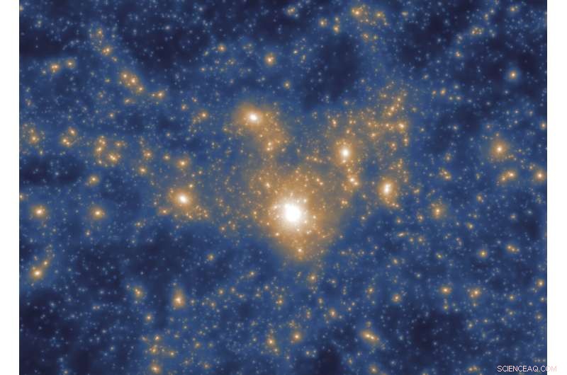Massive Galaxies Grow by Merging with Smaller Neighbors, Study Shows