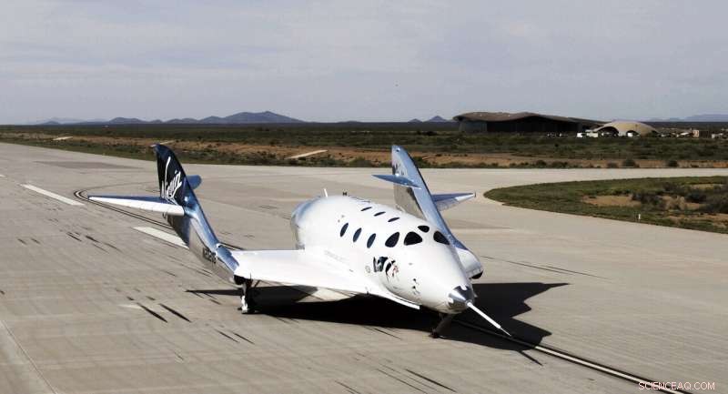 Virgin Galactic Lands SpaceShipTwo Unity After First Glide Flight at Spaceport America