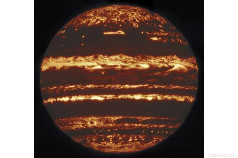 Gemini Observatory Reveals Stunning Infrared Portrait of Jupiter s Clouds