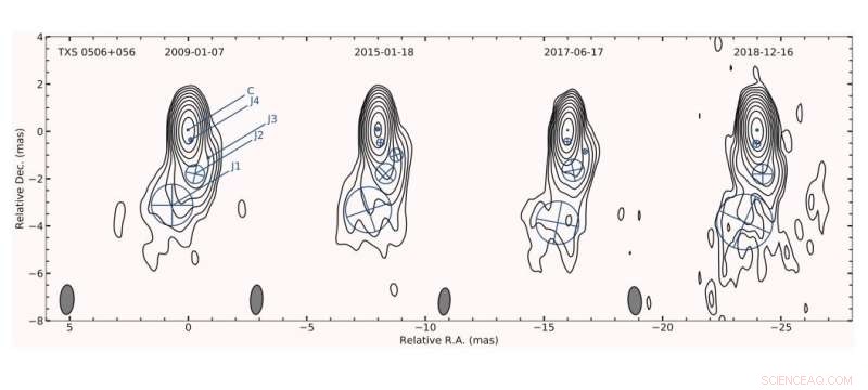 New Observations Reveal Key Properties of the Neutrino-Emitting Blazar TXS 0506+056 Jet