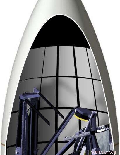 James Webb Space Telescope Stowed for Ariane 5 Launch: First Look