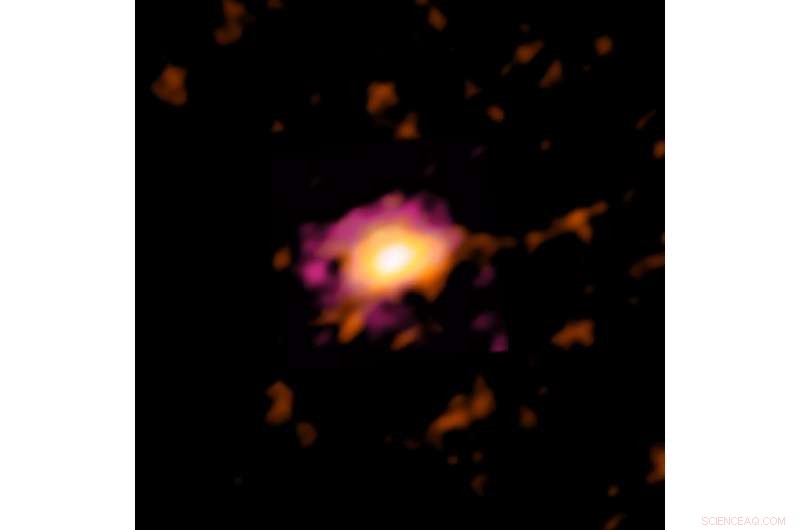 ALMA Uncovers Massive Rotating Disk Galaxy in the Early Universe