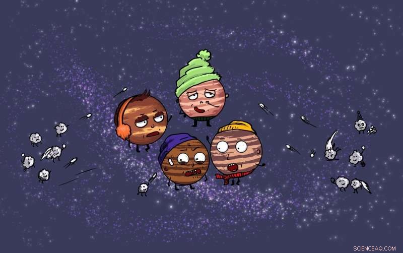 Astronomers Forecast Asteroid & Comet Bombardment in HR 8799 Exoplanetary System