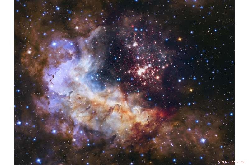 Hubble Captures the Stellar Nursery of Westerlund 2 in Gum 29
