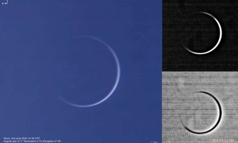 Astronomers Capture Rare Ring of Fire Around Venus During Inferior Conjunction