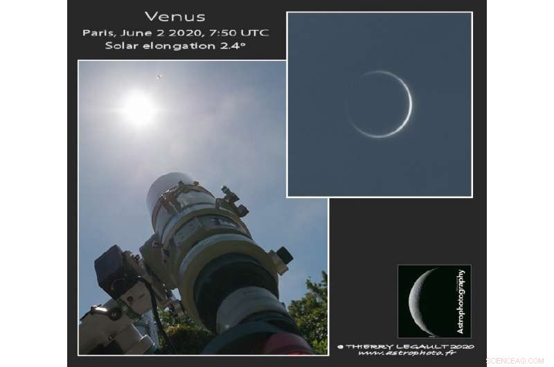 Astronomers Capture Rare Ring of Fire Around Venus During Inferior Conjunction