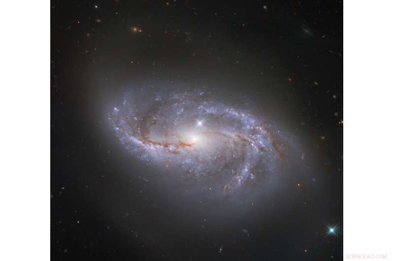 Hubble Captures Stunning View of Barred Spiral Galaxy NGC 2608