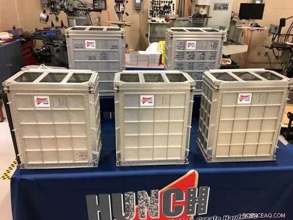 High School Students Construct Custom Lockers for SpaceX Mission to the International Space Station