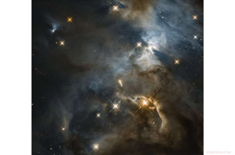 Hubble Unveils Stunning  Bat Shadow  in Young Star’s Planet-Forming Disk