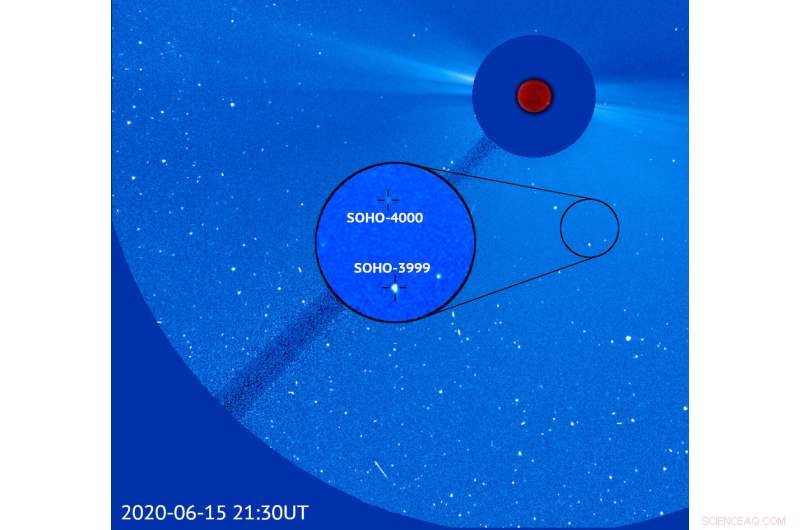 SOHO’s NRL Telescope Uncovers the 4,000th Comet, Expanding the Solar System Catalog