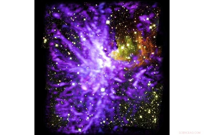 Astronomers Capture Stellar Fireworks in Formation of Massive Star Cluster