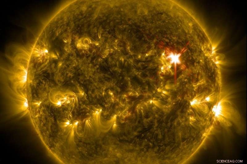 Turbulence Drives Plasma Heating in Solar Flares, Study Finds