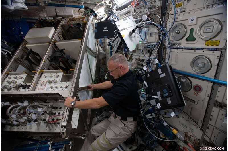 New European Drawer Rack Installed in ISS Columbus Module as Part of Major Upgrade