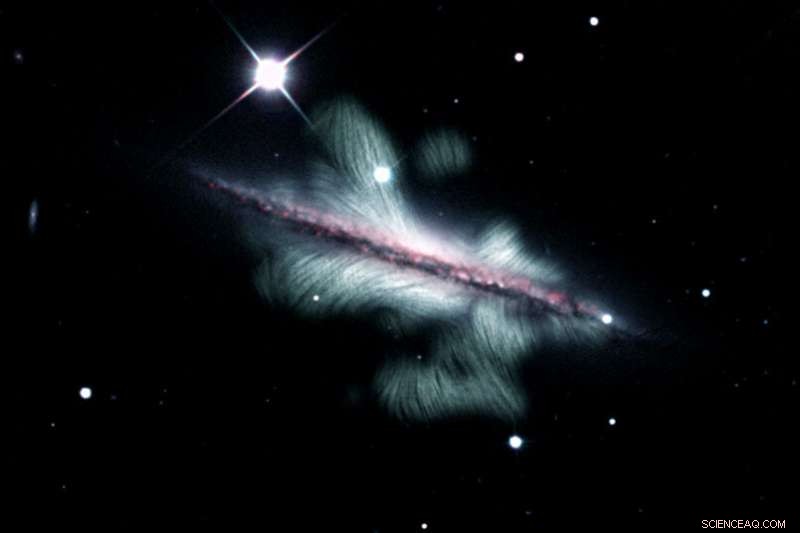 Scientists Reveal Novel Magnetic Field Structures in Spiral Galaxy NGC 4217