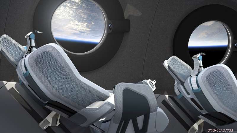Virgin Galactic Unveils Luxury Interior of SpaceshipTwo Passenger Cabin