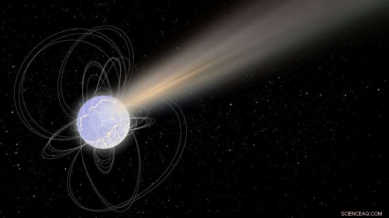 Dead Star Reveals Unprecedented Radiation Mix