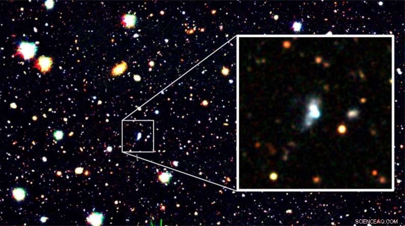 Machine Learning Uncovers Record-Low Oxygen Early Galaxy