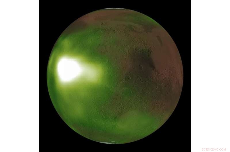 NASA’s MAVEN Detects Pulsating Ultraviolet Glow in Mars’ Night Sky