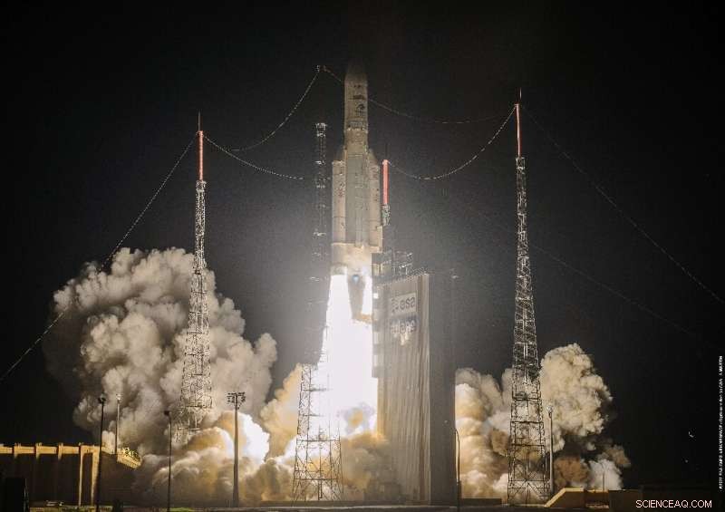 Ariane 5 Successfully Launches Two Telecom Satellites into Orbit