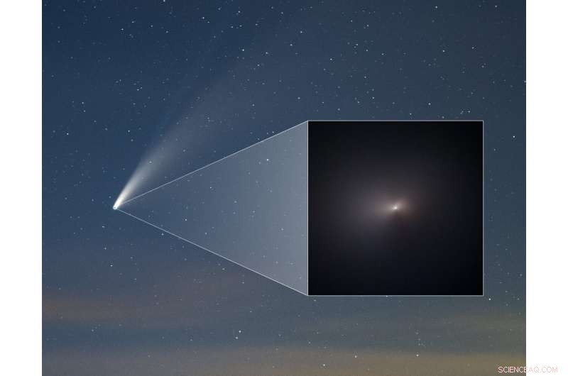 Hubble Captures Stunning Close-Up of Comet NEOWISE