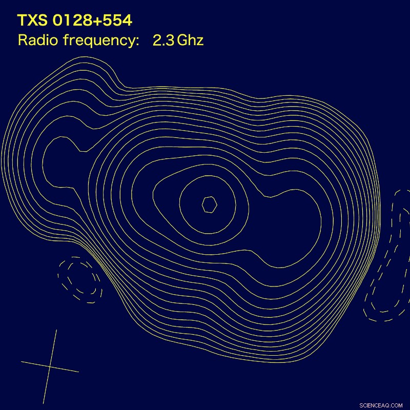 NASA Missions Uncover Jet‑Like Structure in Active Galaxy TXS 0128+554