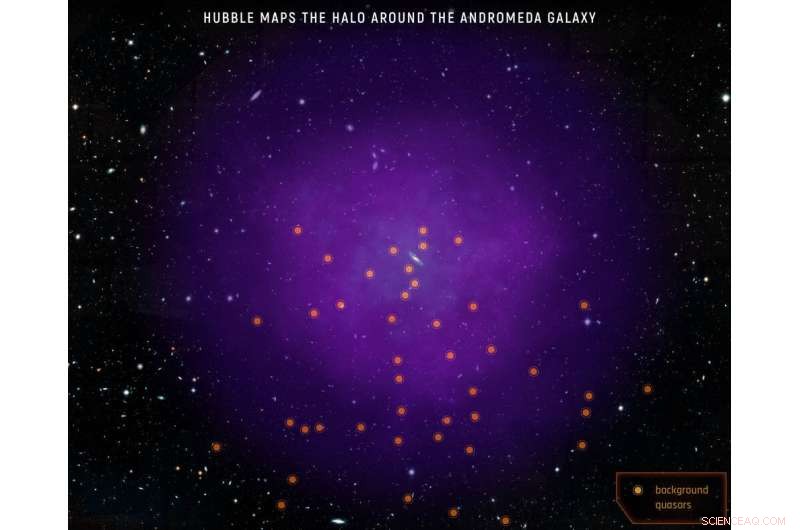Hubble Telescope Uncovers Extensive Halo Surrounding Andromeda Galaxy