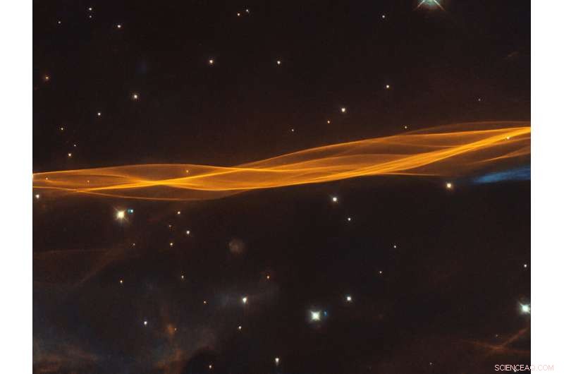 Hubble Captures the Edge of a Cygnus Supernova Remnant