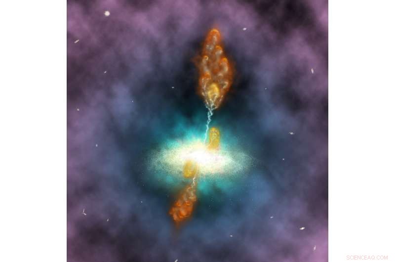 Black Hole in Phoenix Cluster Generates Powerful Jets, Influencing Galaxy Evolution
